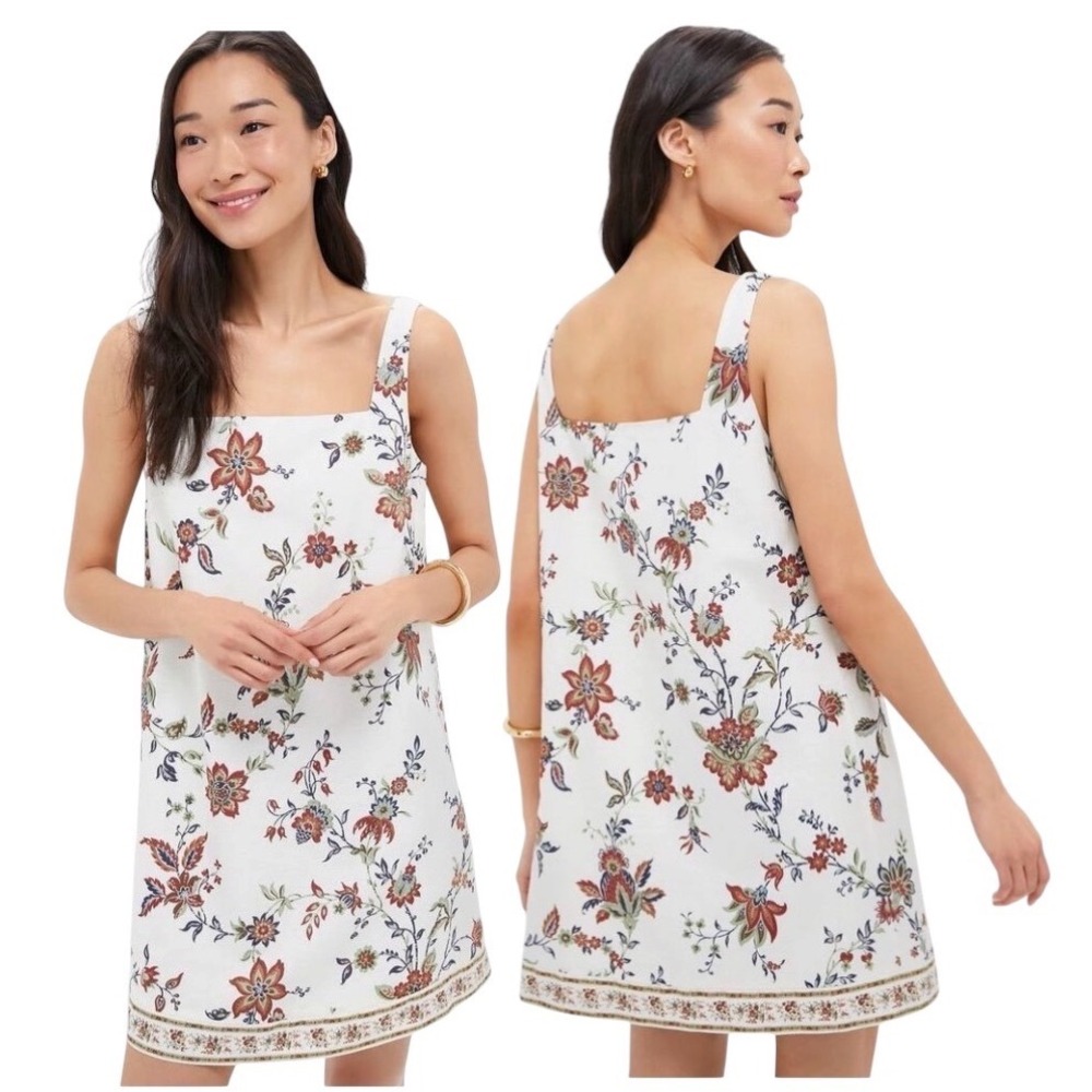 Tuckernuck x Studio McGee Dress Terracotta Chintz Cassie Linen Cotton Size M
